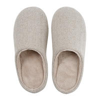 Machine-washable indoor home, couples, men and women, plush warm soft-soled anti-slip and silent floor, household cotton slippers for winter thumbnail 6