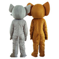 Tom and Jerry cartoon puppet costumes, Tom Cat and Jack Mouse anime Cosplay costumes, performance event props thumbnail 6