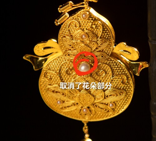 原创主体东汜簪冠局葫芦璎珞蝴蝶璎珞平安锁璎珞