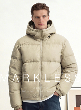 【90白鹅绒】Markless羽绒服男女同款冬季保暖防水面包服外套