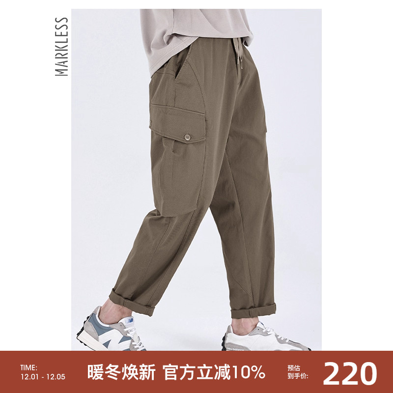 Markless工装裤男秋季新款休闲裤