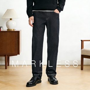 男 直筒裤 春季 男士 子 宽松休闲长裤 Markless原色防褪色牛仔裤