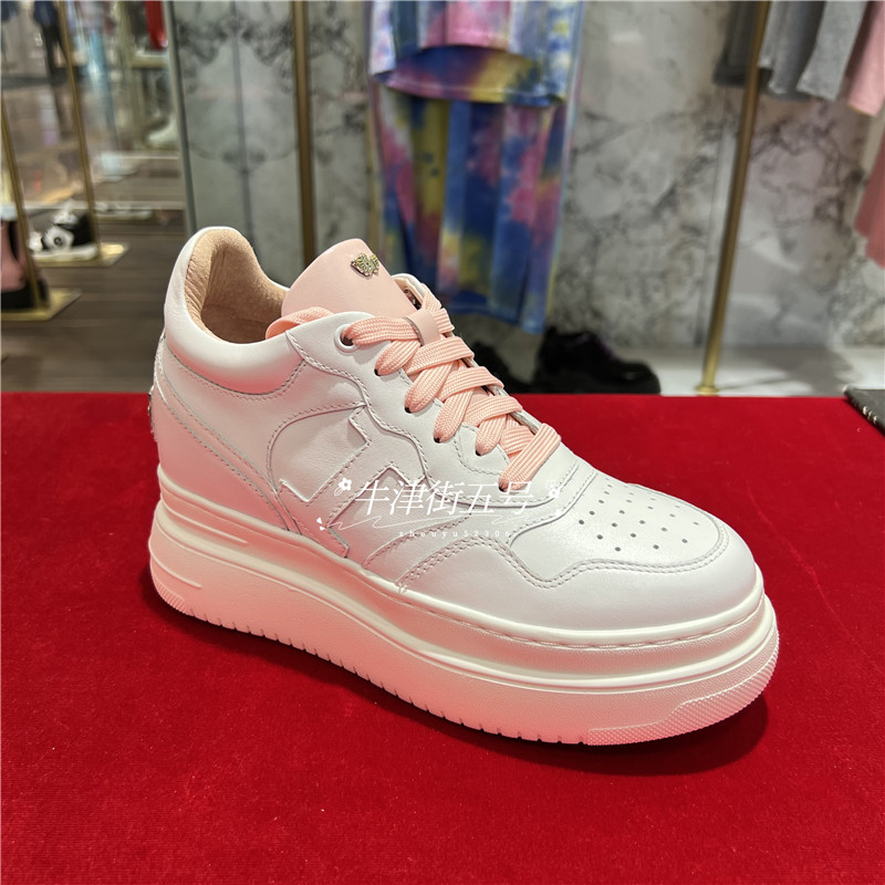 代购IIJIN艾今正品女鞋新款百搭内增高小白鞋甜美低帮网红板鞋9CM