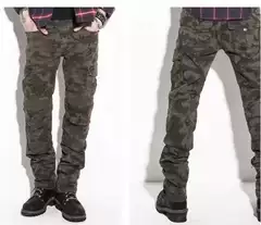 Japanese Original Motorcycle Riding Pants, Anti-Fall Jeans, Camouflage Off-Road Protective Gear Pants, Motorcycle Four-Season Rider Equipment