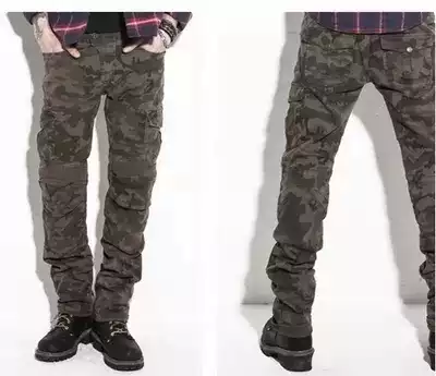 Japanese Original Motorcycle Riding Pants, Anti-Fall Jeans, Camouflage Off-Road Protective Gear Pants, Motorcycle Four-Season Rider Equipment