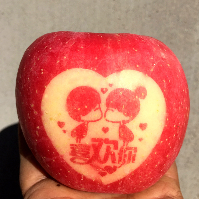 圣诞果平安夜苹果带字苹果平安果