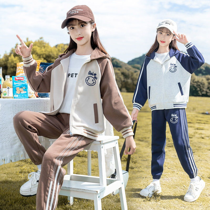 女童套装秋装2025新款儿童春秋款大童装休闲运动潮衣服女孩