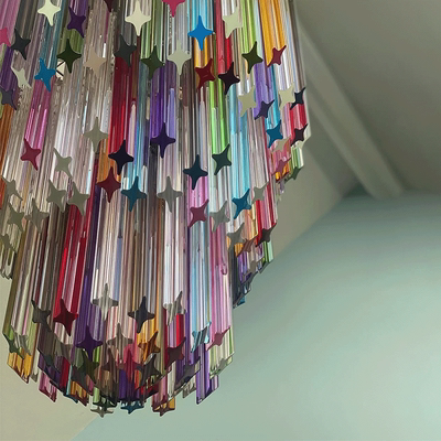 兰亭集势法式Murano穆拉诺四色玻璃中古客厅卧室创意浪漫氛围灯