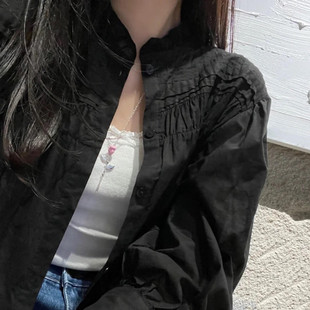 现货ambush粉色玫瑰花项链潮流百搭男女简约锁骨链轻奢配饰锁骨链