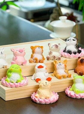 所求皆所愿 可爱青蛙香插桌面摆件创意考研上岸好运小礼物女生