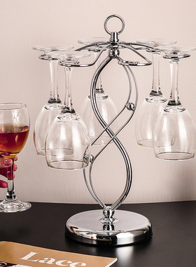 高级感红酒杯架摆件轻奢高档客厅家居餐厅酒柜高脚杯架倒挂装饰品