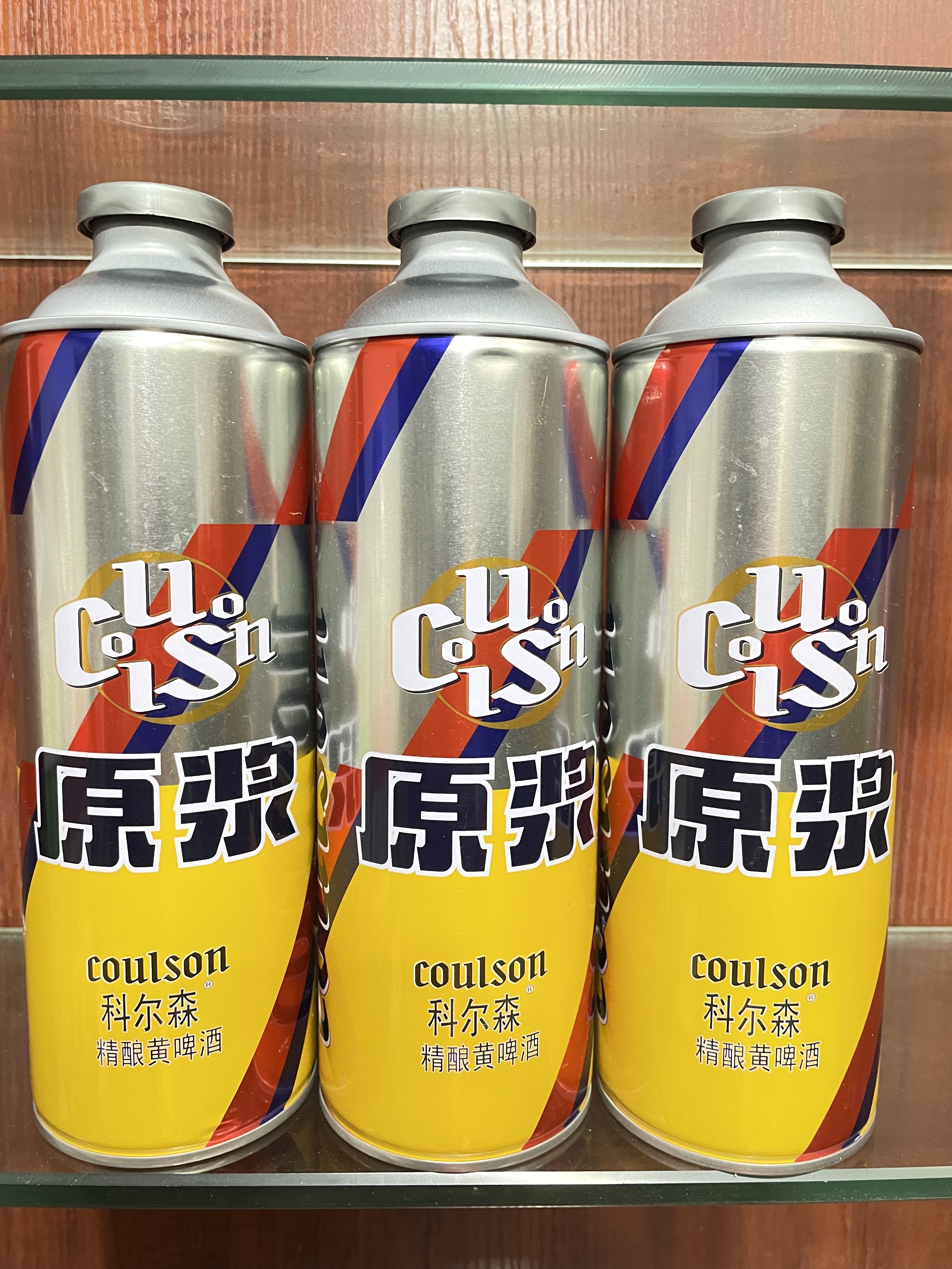 原浆啤酒 科尔森精酿原浆白啤酒黄啤酒1l/6瓶