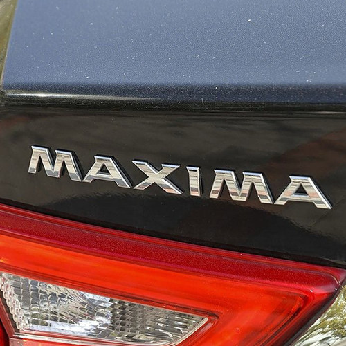 西玛车标 MAXIMA英文字母车标 西玛MAXIMA后尾箱车标
