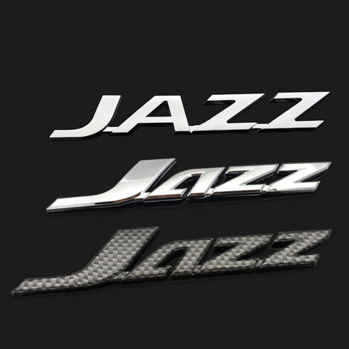 适用于飞度雅阁思域凌派杰德改装车标 jazz个性英文标后尾箱标志