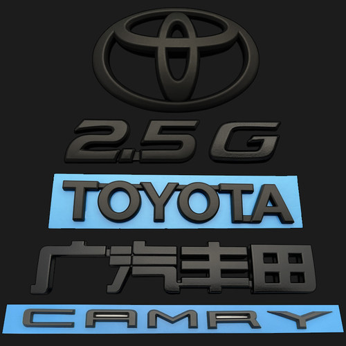 适用于丰田八代凯美瑞广汽丰田CAMRY TOYOTA后尾箱英文标改装车标