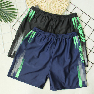 肥佬 沙滩裤 中老年人爸爸泳裤 男防尴尬显大平角性大感胖子泳衣时尚