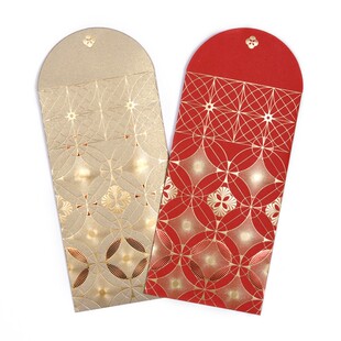 高档红包袋长款中式结婚过年通用利是封百元千元烫金定制创意堵门