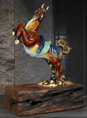 办公桌马摆件铜制装饰品家居商务送礼礼品玄关艺术品摆件