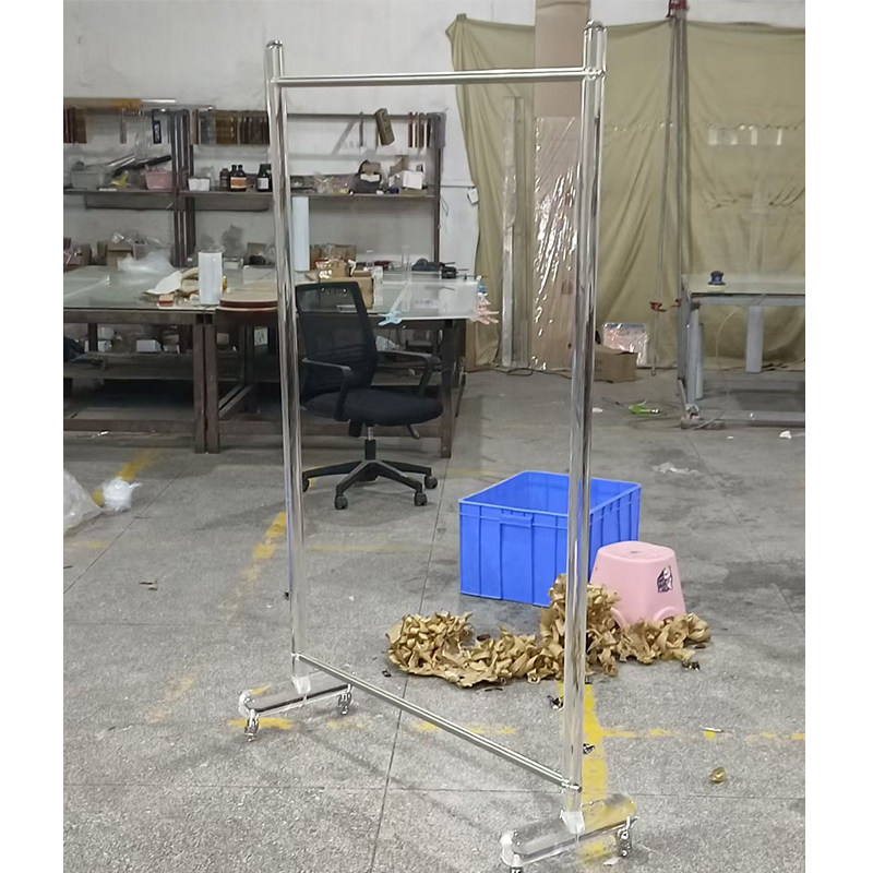 服装店亚克力落地式中岛架女装店挂衣架展示架高档买手店陈列货架