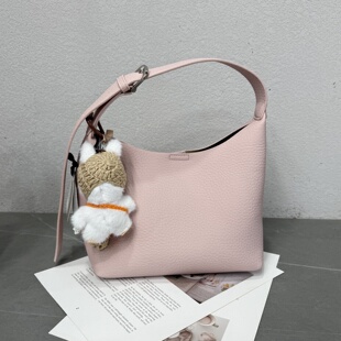 小众质感简约时尚荔枝纹腋下包2026新款韩版百搭通勤水桶包斜挎包