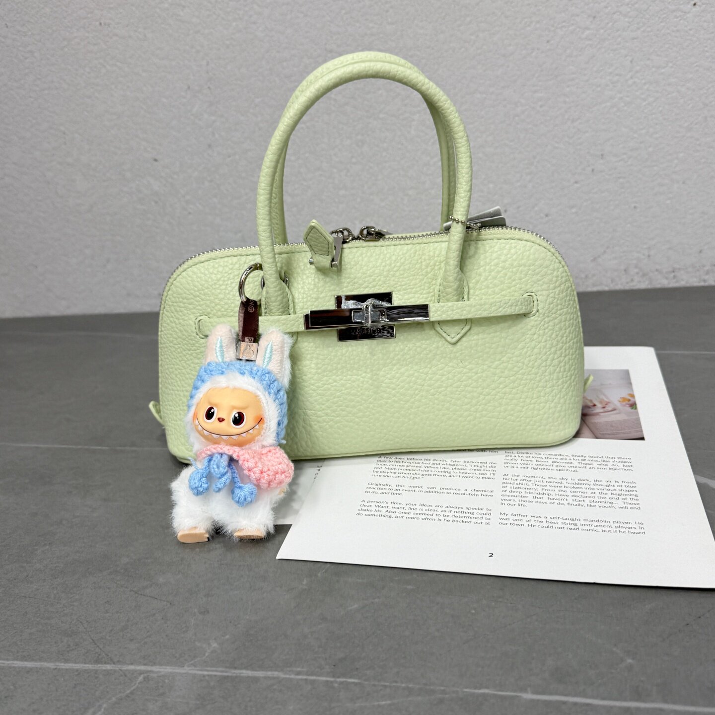 高级感轻奢小众质感荔枝纹贝壳包2026新款百搭时尚皮带扣斜挎包女