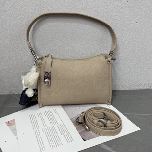 小众轻奢质感荔枝纹盒子包2026新款百搭时尚小方包锁扣单肩斜挎包