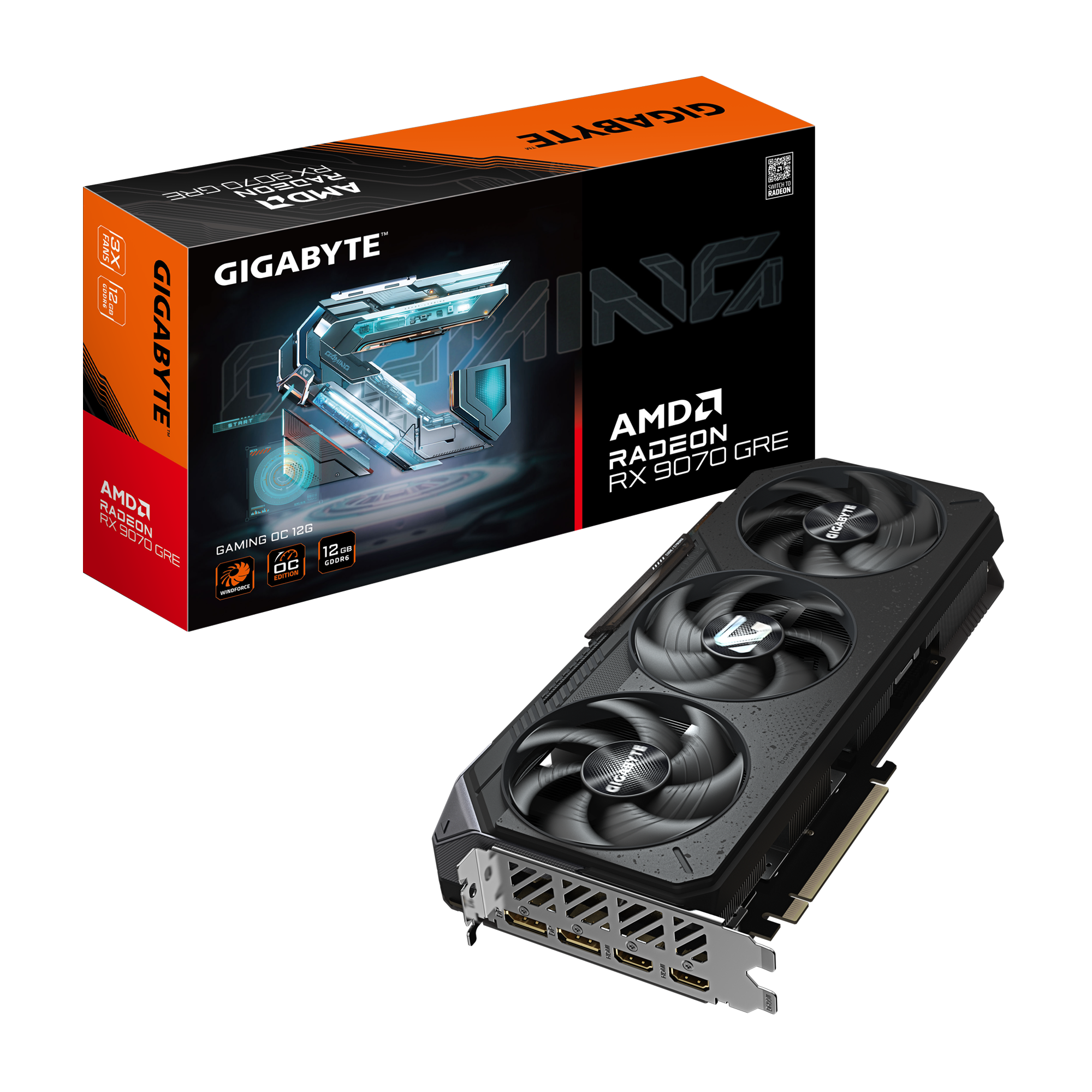 技嘉盈通蓝宝石RX9070 9070XT 9070GRE剪辑直播全新独立电竞显卡