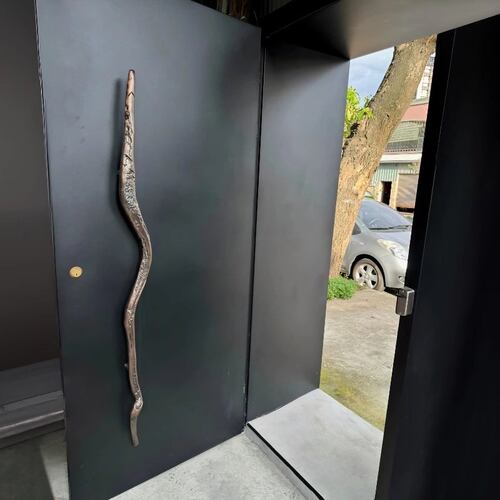定制高端树枝门拉手酒店木门玻璃门拉手双开门把手创意树杈门把手