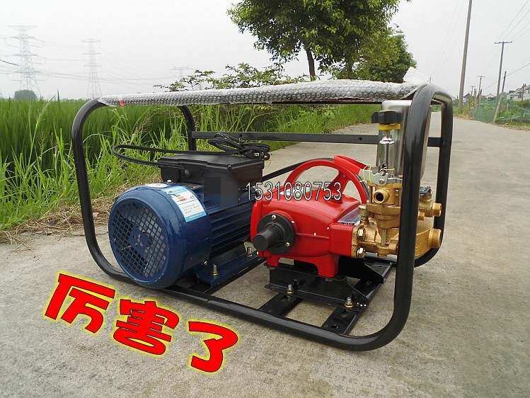 220V电动喷雾器农用高压打药机/高压洗车泵冲洗机养殖场冲洗