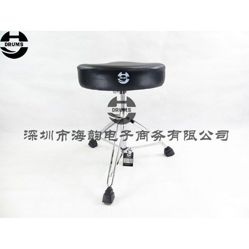 新款直销海韵打击乐HY DRUMS架子鼓32mm丝杆螺旋升降15寸皮革马鞍