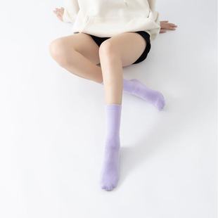 地板袜子 瑜伽压力袜跳操运动束缚防滑简约纯色款 厂家直销秋季 新款