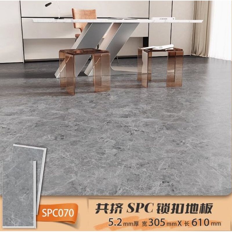 spc石塑锁扣地板石纹石防水加厚全新卡扣料家用地板式晶翻新耐磨