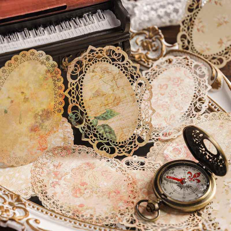新品 陌墨花开期系列蕾丝复古文艺小清新碎花手帐拼贴打底素材纸,文具电教/文化用品/商务用品,立体便签/3D纸雕,淘宝优惠券,粉丝福利购,淘宝优惠卷
