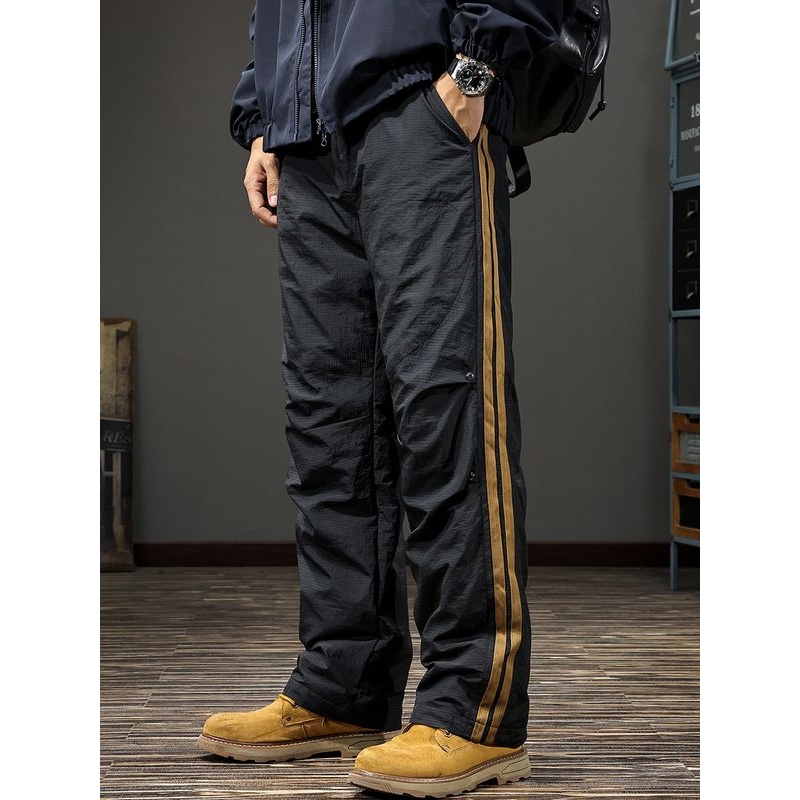 90白鸭绒男士羽绒裤秋冬新款宽松直筒户外滑雪加厚保暖工装休闲裤