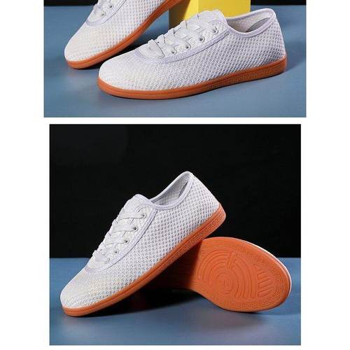 陈家沟太极鞋男透气网布网面鞋牛筋底武术鞋男太极拳练功鞋运动鞋