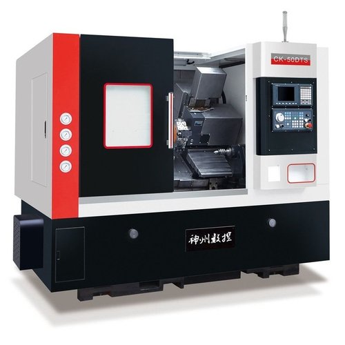 数控车铣复合加工斜床身动力刀塔车铣复合 CK50DTS数控车床【定金