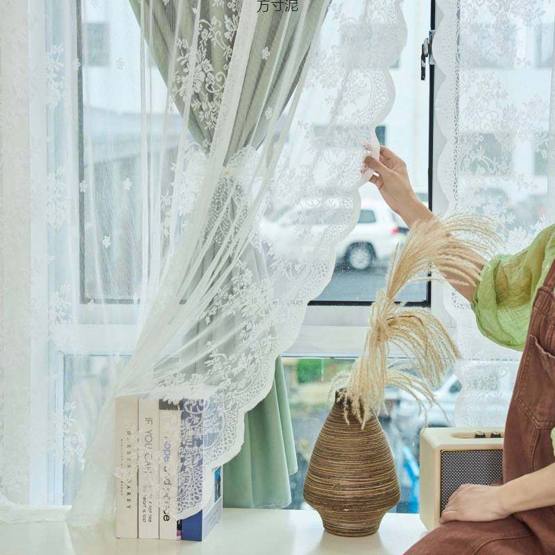 遮光窗帘蕾丝双层纱帘遮阳魔术小出租屋批发法式贴清新窗飘ins厂,居家布艺,柜类遮挡帘,淘宝优惠券,粉丝福利购,淘宝优惠卷