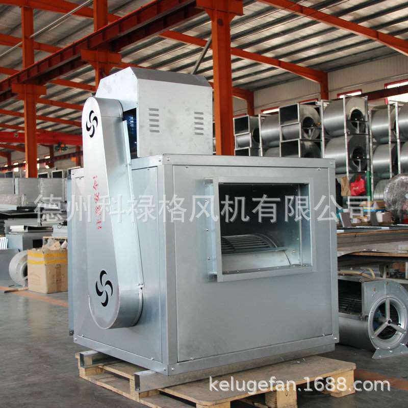 高速低噪音HTFC系列镀锌板排烟风机箱 离心风机箱 柜式离心风机箱