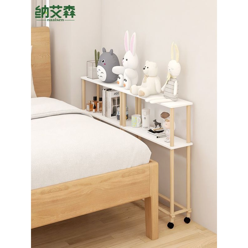 床缝填充置物架超窄夹缝桌床边长条柜移动床头极窄收纳侧边柜三层