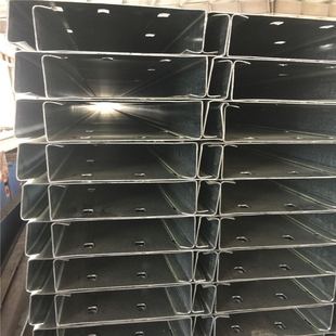 加工C型钢 热镀锌Q235 C型钢41*41*2 镀锌檩条  冲孔 上海