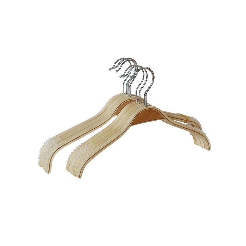 I9EK夹板木衣架实木衣架子挂家用成人木制童装店批发无痕衣服装店