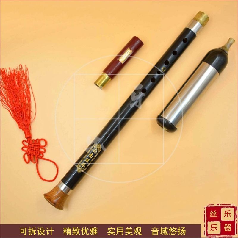 新款直销巴乌 黑檀木竖吹巴乌 演奏型F调G调 可拆卸 民族乐器 直