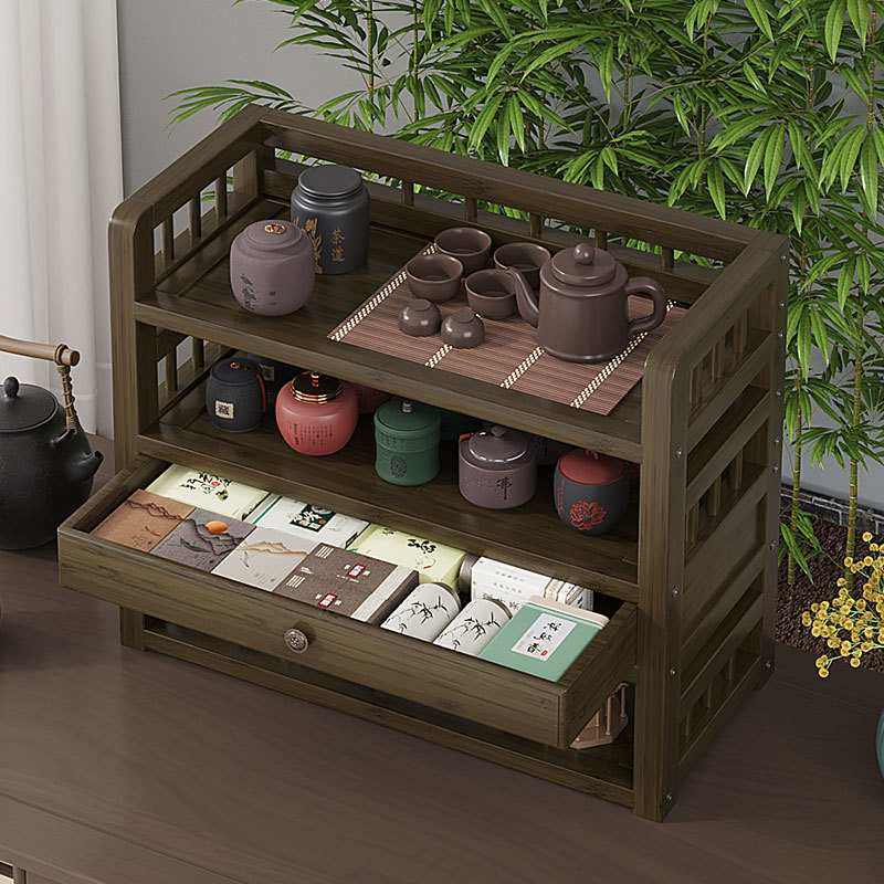 桌面博古架茶杯茶叶收纳架茶架新展示架柜茶器茶具紫砂壶中式摆放,商业/办公家具,茶叶柜,淘宝优惠券,粉丝福利购,淘宝优惠卷