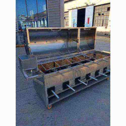 厂家现货烤全羊炉全自动无烟烤全羊烤羊排烤兔烤羊腿炉烤鸭炉