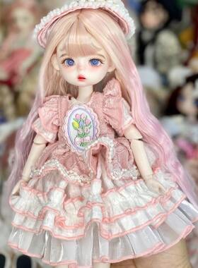 关节人偶6分国产bjd30厘米mjd娃娃改妆3D真眼女孩玩具换装洋娃娃