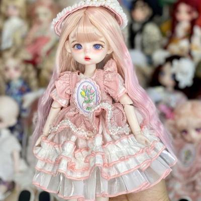 关节人偶6分国产bjd30厘米mjd娃娃改妆3D真眼女孩玩具换装洋娃娃