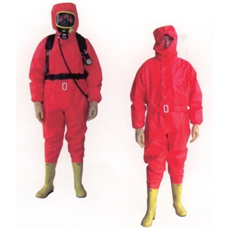 全闭封重型防化服 消防连体防护服酸碱化学液氨防化服可配呼吸器