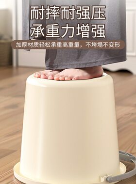 加厚PP塑料水桶大号圆桶手提小桶学生宿舍洗衣桶家用洗澡桶泡脚桶
