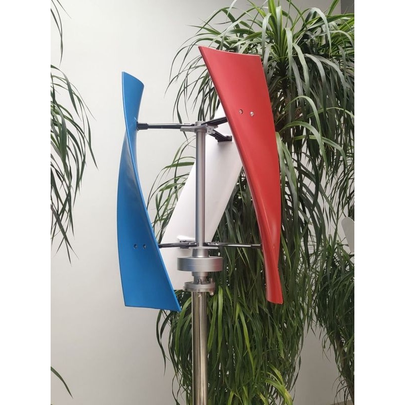 300W垂直轴风力发电机风光互补路灯监控用家用12V/24V景观用展示