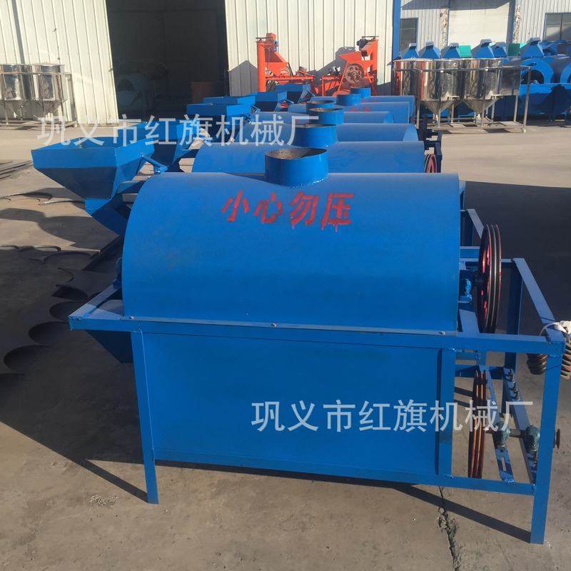 全自动滚筒炒货机 多用途移动式滚筒炒锅 菜籽花生炒料机